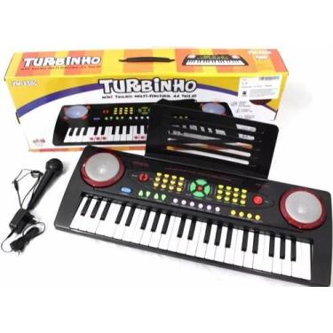 Imagem de Teclado Musical Infantil Com Microfone 44 Teclas - Turbo