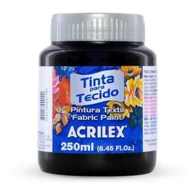 Imagem de Tinta Tecido Fosca 520 250ml Preto Acrilex