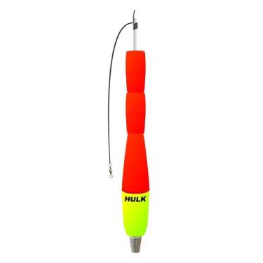 Imagem de Bóia Torpedo Pino Hulk 100g Vermelho/Amarelo - Jr Pesca, Vermelho, Ama