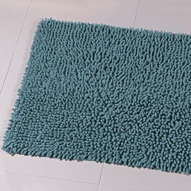 Imagem de Tapete De Banheiro Mini Chenille Azul 57X38cm