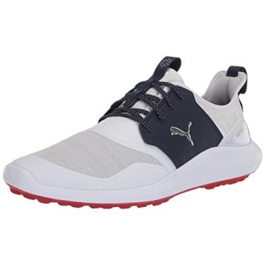 Imagem de Puma Golf Sapato de golfe masculino Ignite Nxt Lace, Puma branco-puma prata - pavão, 9.5