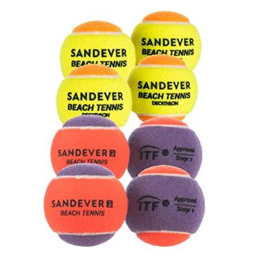 Imagem de Kit 8 Bola Tênis de Praia Beach Tennis Homologada ITF Competição