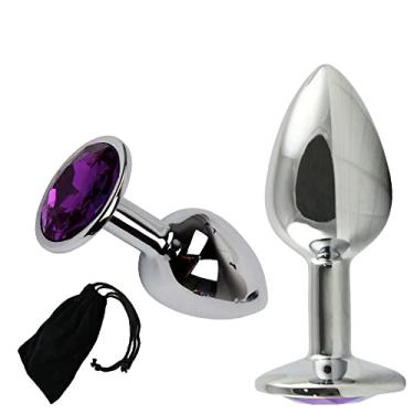 Imagem de Plug Anal Joia Dilatador Grande Anus Inox Prazeroso Prazer Intenso Orgasmos Unisex