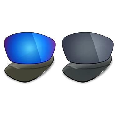 Imagem de 2 pares de lentes polarizadas de substituição da Mryok para óculos de sol Oakley Blender – Opções