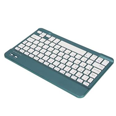 Imagem de Teclado sem fio, função de tela de bloqueio de bateria portátil pequena e longa duração Teclado do PC Compatibilidade ampla para tablet para PC(Qingshandai)