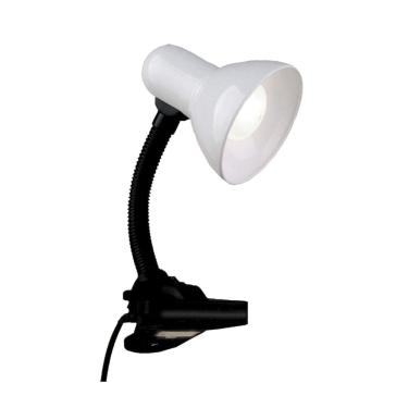 Imagem de Luminária de Mesa com Base Gancho Versaty Bronzearte Branco