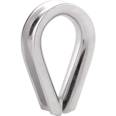 Imagem de Anilha/sapatilho para cabo de aço 2 Unidade - Cinza