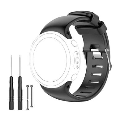 Imagem de VANTIYAUS Pulseira para Suunto D4i – Pulseira de substituição para Suunto D4, D4i, D4i Novo Wrist Dive Computer Watch – Serve para 145 mm-220 mm FreeTools, pinos de barra de parafuso, Loctite