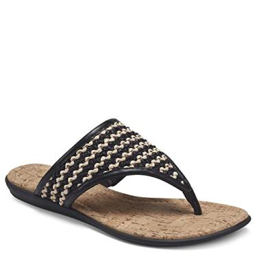 Imagem de Aerosoles Chinelo feminino Cherie, Combo de ráfia natural