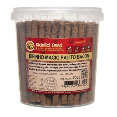 Imagem de Bifinho Macio Palito - Kidelici Osso - Sabor Bacon - 700G