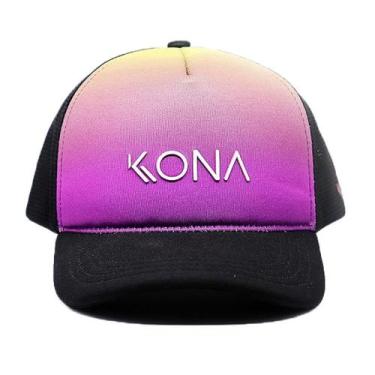 Imagem de Boné Kona Thunder Colors Preto E Roxo - Unissex