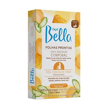Imagem de Folha Pronta para Depilação Corporal Mel com Aloe Vera 16 Fls, Depil Bella, Multi-Color