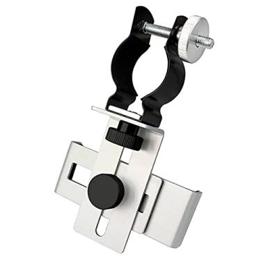 Imagem de Adaptador de microscópio adaptador de smartphone de metal para microscópio ponto binocular telescópio monocular acessórios de microscópio (cor: 5P0007)