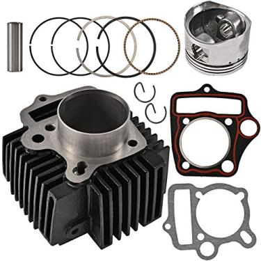 Imagem de Kit de cilindro de peças de motor Trkimal de 52,4 mm com juntas e conjunto de pistão para 4 tempos de quadriciclo chinês TaoTao Coolster ATV 110cc Pit Quad Dirt Bike Go Kart