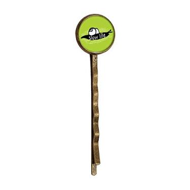 Imagem de Bobby Pin de cabelo preto com contorno de caracol natural retrô metal