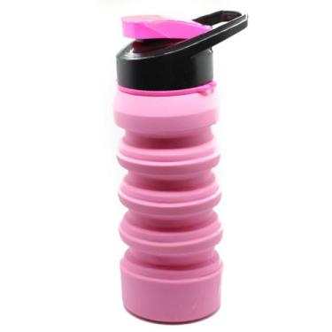 Imagem de Garrafa Squeeze Retrátil Dobrável Sem Bpa - 500ml Squeeze Flexível - S