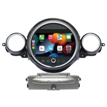 Imagem de ABUWU Android 12 estéreo automotivo para BMW Mini Cooper R60 2007-2010, 9 polegadas 8-core GPS unidade de cabeça de navegação rádio com CarPlay Android Auto 2+32G