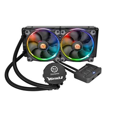 Cooler TT Water 3.0 Riing Thermaltake 1500rpm All-in-one RGB 240 LCS CL-W107-PL12SW-A