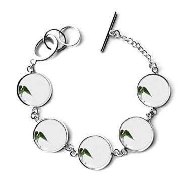 Imagem de DIYthinker Simpol Pingente de Corrente para Foto Natureza com Folhas Verdes