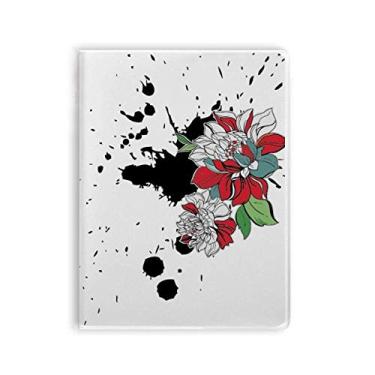 Imagem de Caderno de peônias de flores em aquarela com tinta para aquarela