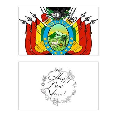 Imagem de Bolívia Emblema Nacional País Ano Novo Festival Cartão de felicitações Mensagem Abençoada Presente