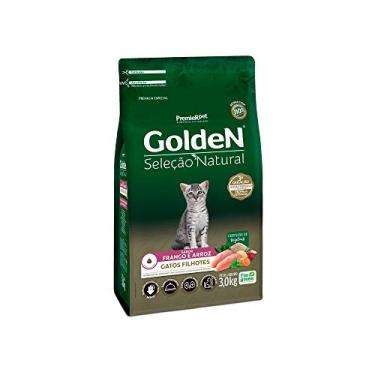 Imagem de Premier Pet Ração Golden Seleção Natural para Gatos Filhotes Sabor Frango e Arroz, 3kg