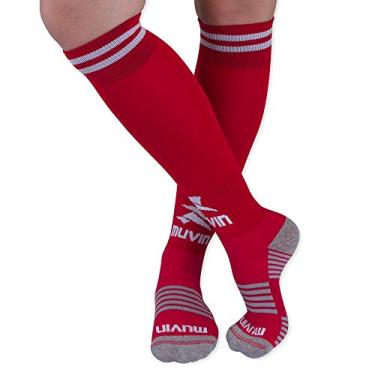 Imagem de Meião Futebol Confort Adulto Muvin – Punho Superior Elástico – Elástico no Tornozelo e no Peito do Pé – Reforço no Calcanhar – Sola Atoalhada – Conforto – Respirabilidade – Desempenho - Futsal
