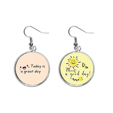 Imagem de Brincos Inspirational Blessing Latest Ear Drop Sun Flower Jewelry Fashion