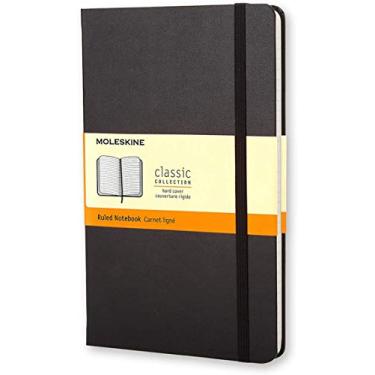 Imagem de Moleskine QP060 Caderno clássico de capa dura, pautado, grande, preto