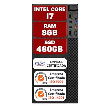 Imagem de Computador Pc Intel Core i7 8GB SSD 480GB Hdmi Cpu Desktop Strong Tech