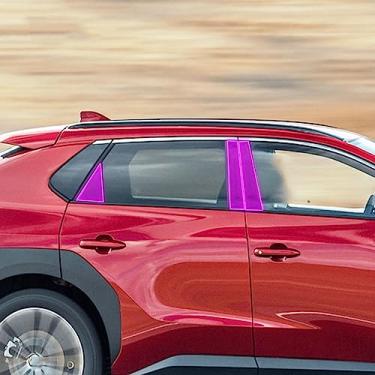 Imagem de LAVIYE Filme protetor de pintura PPF exterior do carro Anti-risco da tira do pilar da janela TPU filme transparente reparo, para Toyota BZ4X 2022-2023