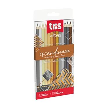 Imagem de Lápis De Cor Vibes Tons Escandinavos 12 Cores + 1 Lápis 6B - Tris