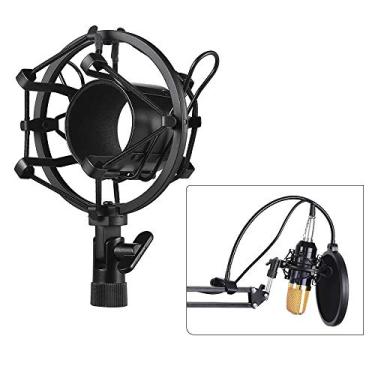 Imagem de SIMBAE Suporte Para Microfone Metal Univerdal Microfone Condensador Mic Choque Mount Holder Suporte Anti-vibração para Transmissão de Música de Estúdio de Transmissão On-line