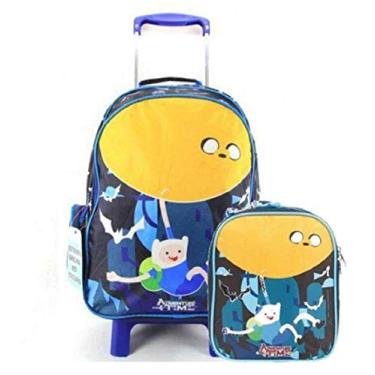 Imagem de Kit Adventure Time Mochila Rodinha 11133 e Lancheira Dmw