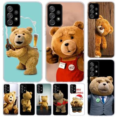 Imagem de Capa engraçada do mascote do urso bonito impertinente para o telefone de Samsung Galaxy A51 A50 A71