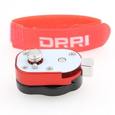 Imagem de DRRI Mini placa de liberação rápida de aço de alumínio 3/8 parafuso com botão de localização para monitor de vídeo e braço mágico (vermelho)