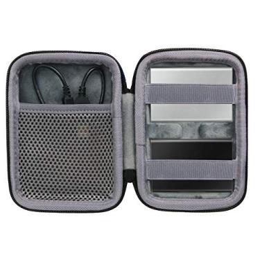 Imagem de Co2crea Capa rígida de reposição para Samsung T7 Touch Portátil SSD 500 GB 1 TB 2 TB Discos externos de estado sólido, Black case + Inside Grey + 2 in 1