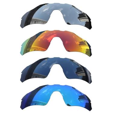 Imagem de Acefrog 4 pares de lentes polarizadas de substituição para óculos de sol Oakley Radar EV XS Path OJ9001, à prova de estilhaçamento, antiarranhões, pacote econômico