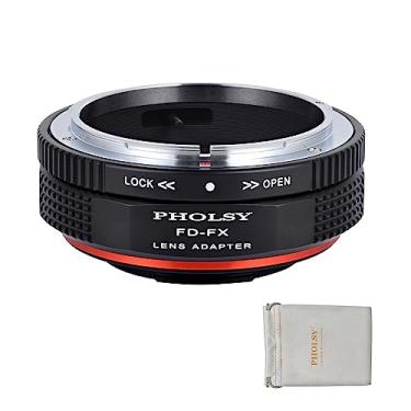 Imagem de PHOLSY Adaptador de Montagem de Lente Foco Manual Compatível com Canon FD FL Montagem de Lente para Fuji X Corpo da Câmera, FD para Fuji X