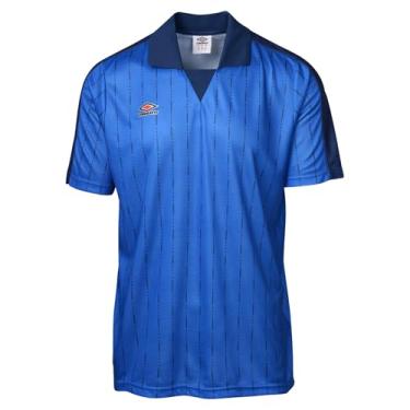 Imagem de Umbro Camisa masculina inspirada em futebol, Azul, M