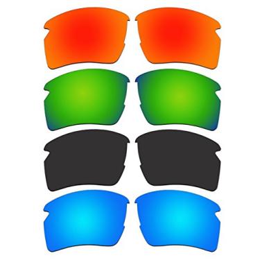 Imagem de 4 pares de lentes polarizadas de substituição para óculos de sol Oakley Flak 2.0 XL, pacote P1