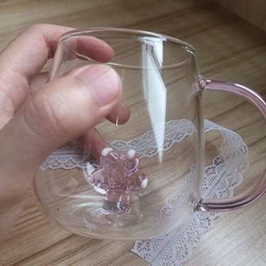 Imagem de Scizorito Copos de vidro, padrão tridimensional transparente, bar bebidas gelo caneca de café suco, copos transparentes (copo arranhador de gato)