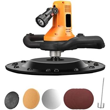 Imagem de Máquina de alisamento de parede 280-2800RPM 2880W Espátula de concreto com haste de mistura e espátula de massa de cimento elétrica de 6 velocidades ajustáveis ​​com luz, mistura automática