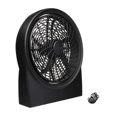 Imagem de Treva Ventilador portátil recarregável de 25 cm e alimentado por bateria, ventilador pessoal ajustável de 3 velocidades, resfriamento interno, acampamento, prontidão para furacões