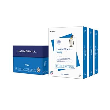 Imagem de Hammermill Papel de impressora, papel de cópia de 9 kg, 21 x 28-3 resmas (1.500 folhas) - 92 brilhantes, feito nos EUA