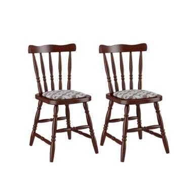 Imagem de Kit com 2 Cadeiras Estofadas Piratini Colonial - 155EA