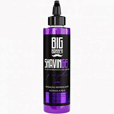 Imagem de Shaving Gel Barbear Bisnaga Big Barber Purple 300ml Profissional