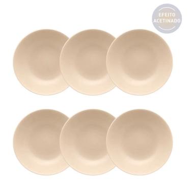 Imagem de Conjunto de Pratos Fundos 06 Peças Merengue Oxford