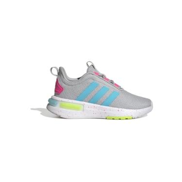 Imagem de adidas Tênis infantil unissex Racer Tr23 (criança pequena), Cinza, 21