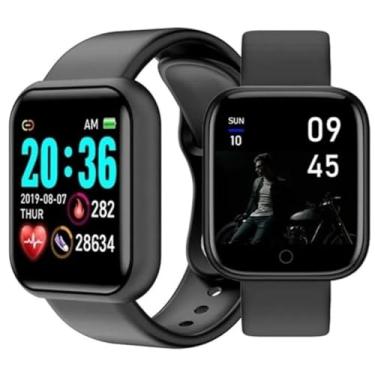 Imagem de SmartWatch Relógio Pulseira Inteligente Bluetooth Carregamento Rápido com Notificações, Resistência à água, Monitor Sensível ao Toque, entre outras funções inteligentes (Preto)
